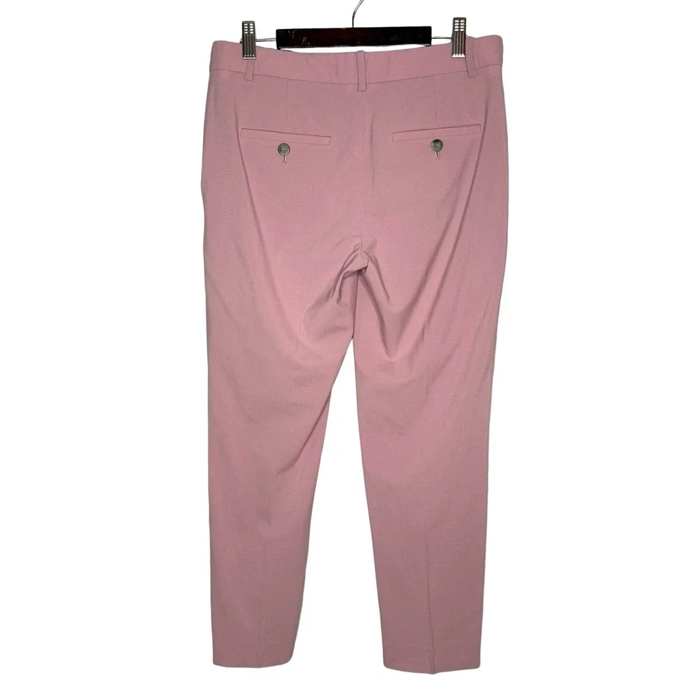 Theory Treeca Pants Size 4 Cropped Virgin Wool Suit Trouser Quiet Luxury